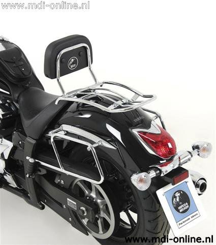 Hepco&Becker Tassendragers standaard chroom voor Yamaha XVS950A Midnight Star vanaf 2009