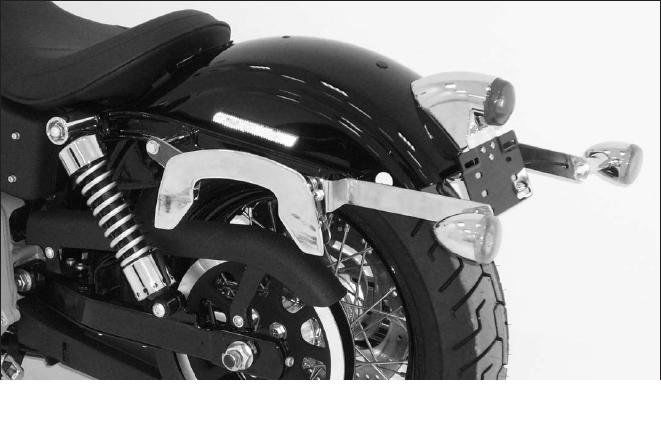 Hepco & Becker C-Bow custom tassendrager set chroom voor Harley Davidson Dyna Wide Glide