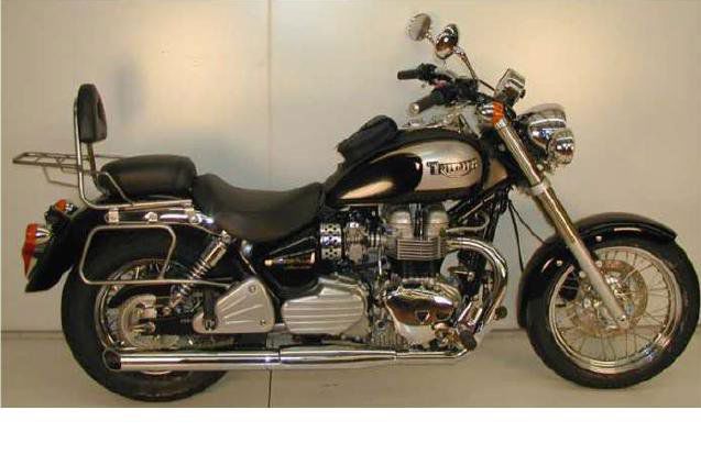 Hepco&Becker Tassendragers standaard chroom voor Triumph Bonneville Amerika  vanaf 2001 vanaf 2010/ Speedmaster  vanaf 2003 vanaf 2005