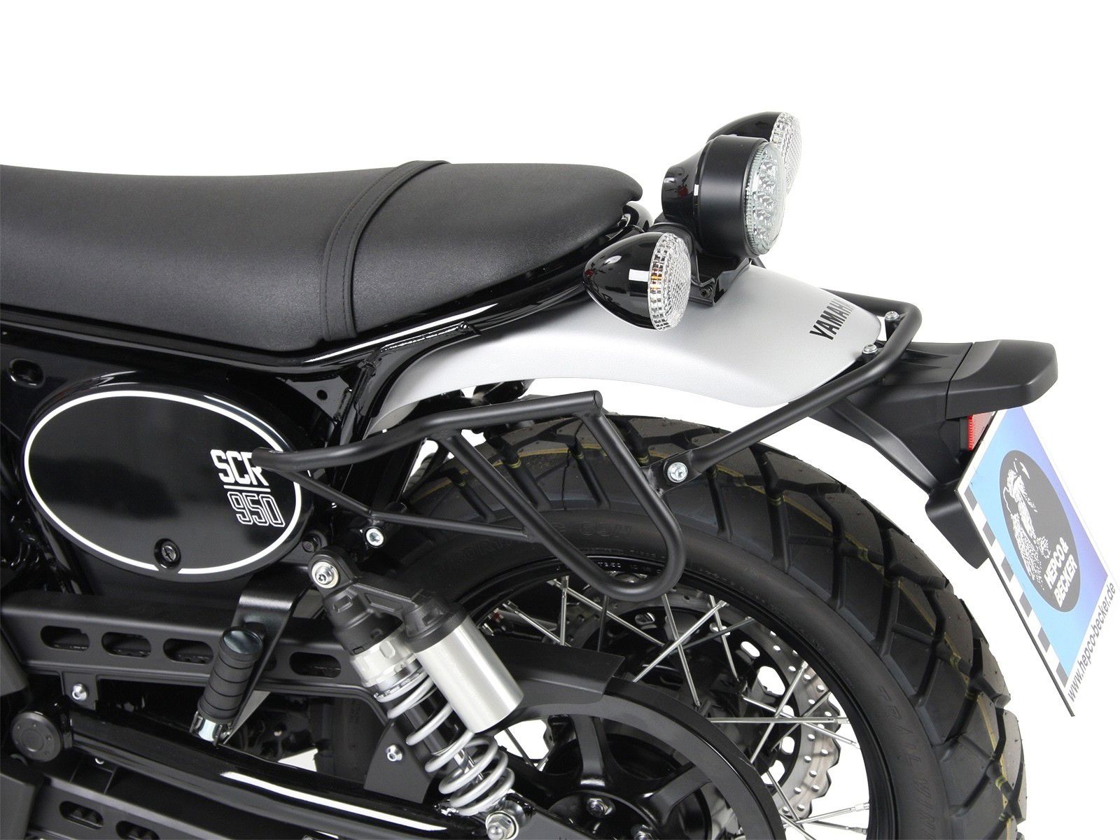 Hepco&Becker Tassendragers Cutout zwart voor Yamaha SCR950  vanaf 2017