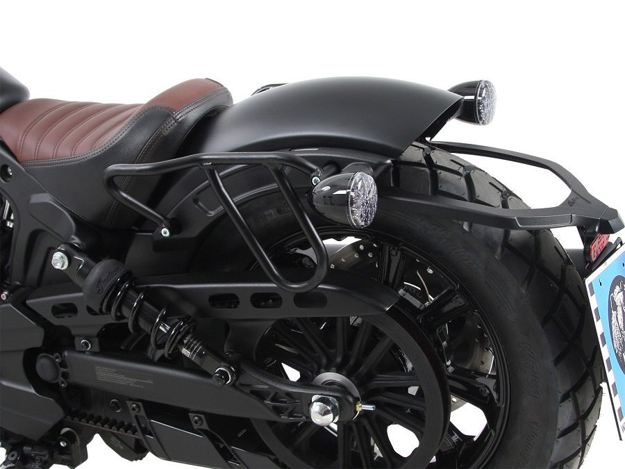 Hepco&Becker Tassendragers Cutout zwart voor Indian Scout Bobber vanaf 2017
