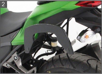Hepco & Becker C-Bow tassendrager set zwart voor Kawasaki Z300 vanaf 2015 tot 2018