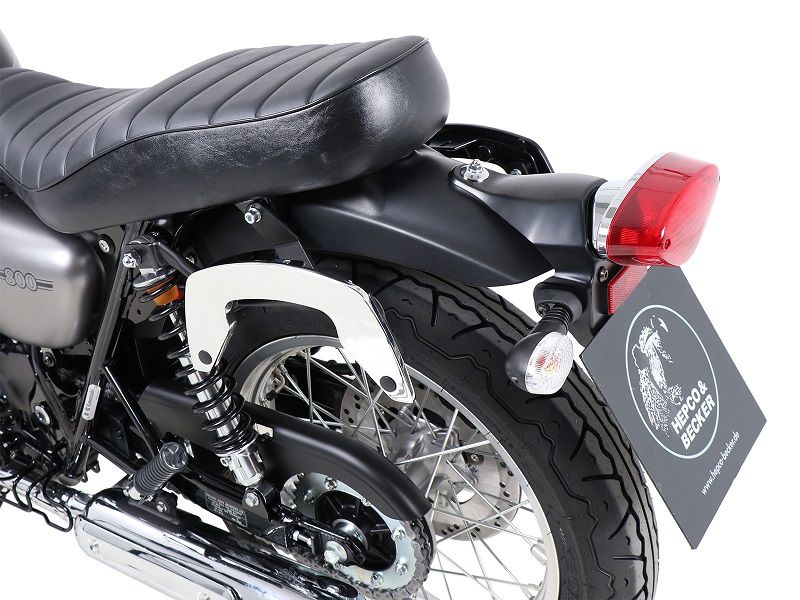 Hepco & Becker C-Bow custom tassendrager set chroom voor Kawasaki W800 Steet/Cafe vanaf 2019