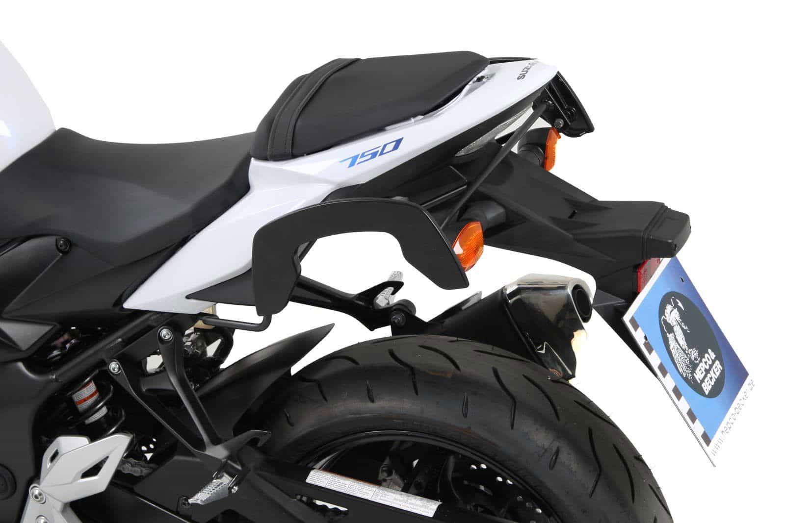 Hepco & Becker C-Bow tassendrager set zwart voor Suzuki GSR750 vanaf 2011 tot 2016