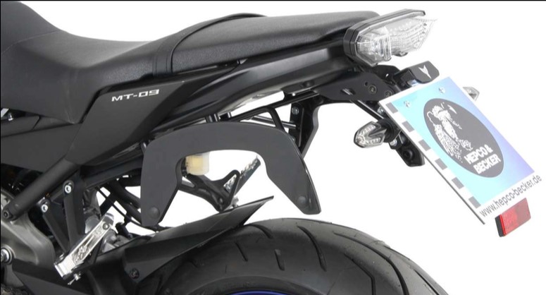 Hepco & Becker C-Bow tassendrager set antraciet voor Yamaha MT-09 vanaf 2013 tot 2016