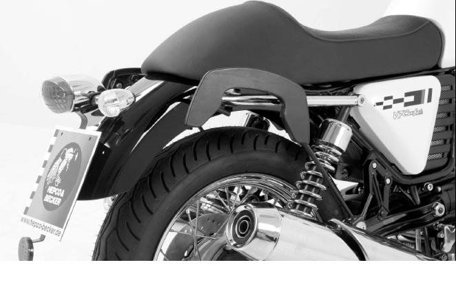 Hepco & Becker C-Bow tassendrager set zwart voor Moto Guzzi V7 Classic / V7 Cafe classic vanaf 2009 tot 2011