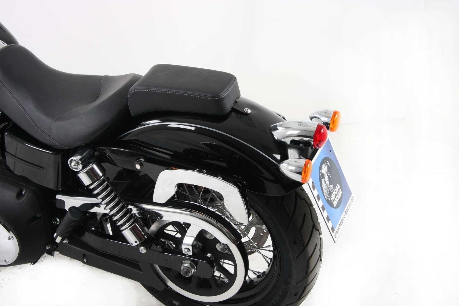 Hepco & Becker C-Bow tassendrager set chroom voor Harley Davidson Dyna Wide Glide