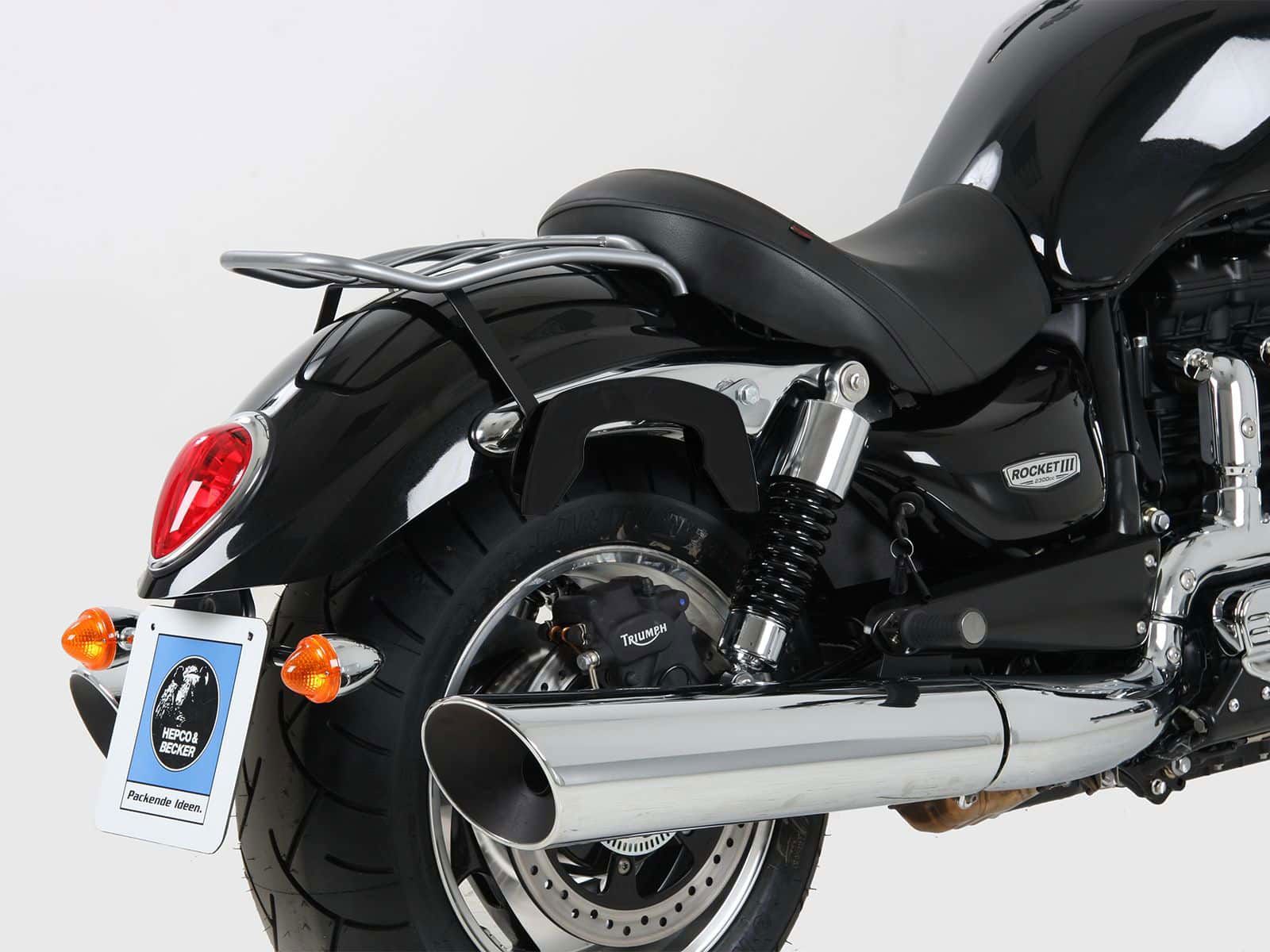 Hepco & Becker C-Bow tassendrager set zwart voor Triumph ROCKET III Classic vanaf 2004 tot 2010 / Roadster vanaf 2010 tot 2017