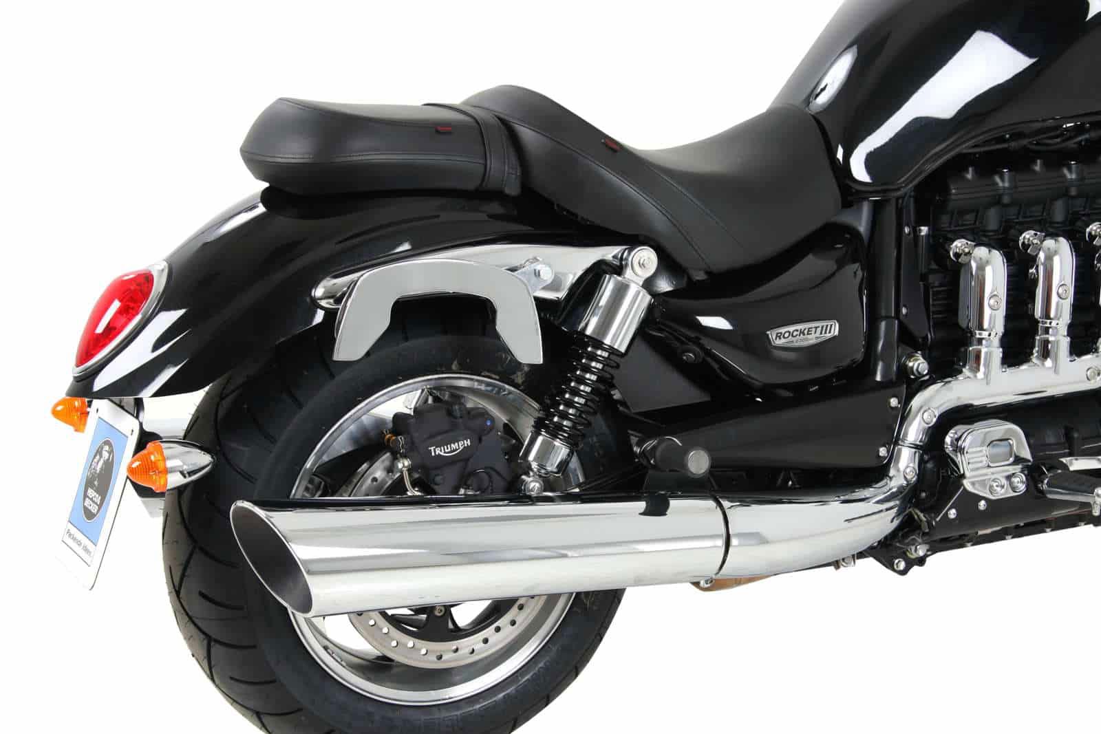 Hepco & Becker C-Bow tassendrager set chroom voor Triumph ROCKET III  vanaf 2004 tot 2017