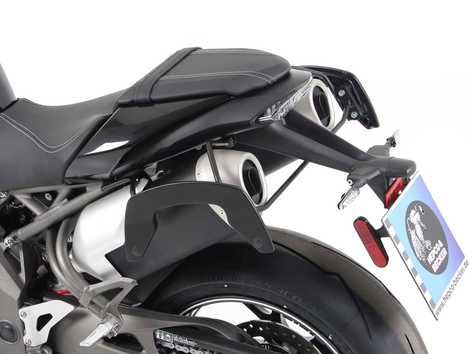 Hepco & Becker C-Bow tassendrager set zwart voor Triumph Speed Triple 1050 vanaf 2016 tot 2020