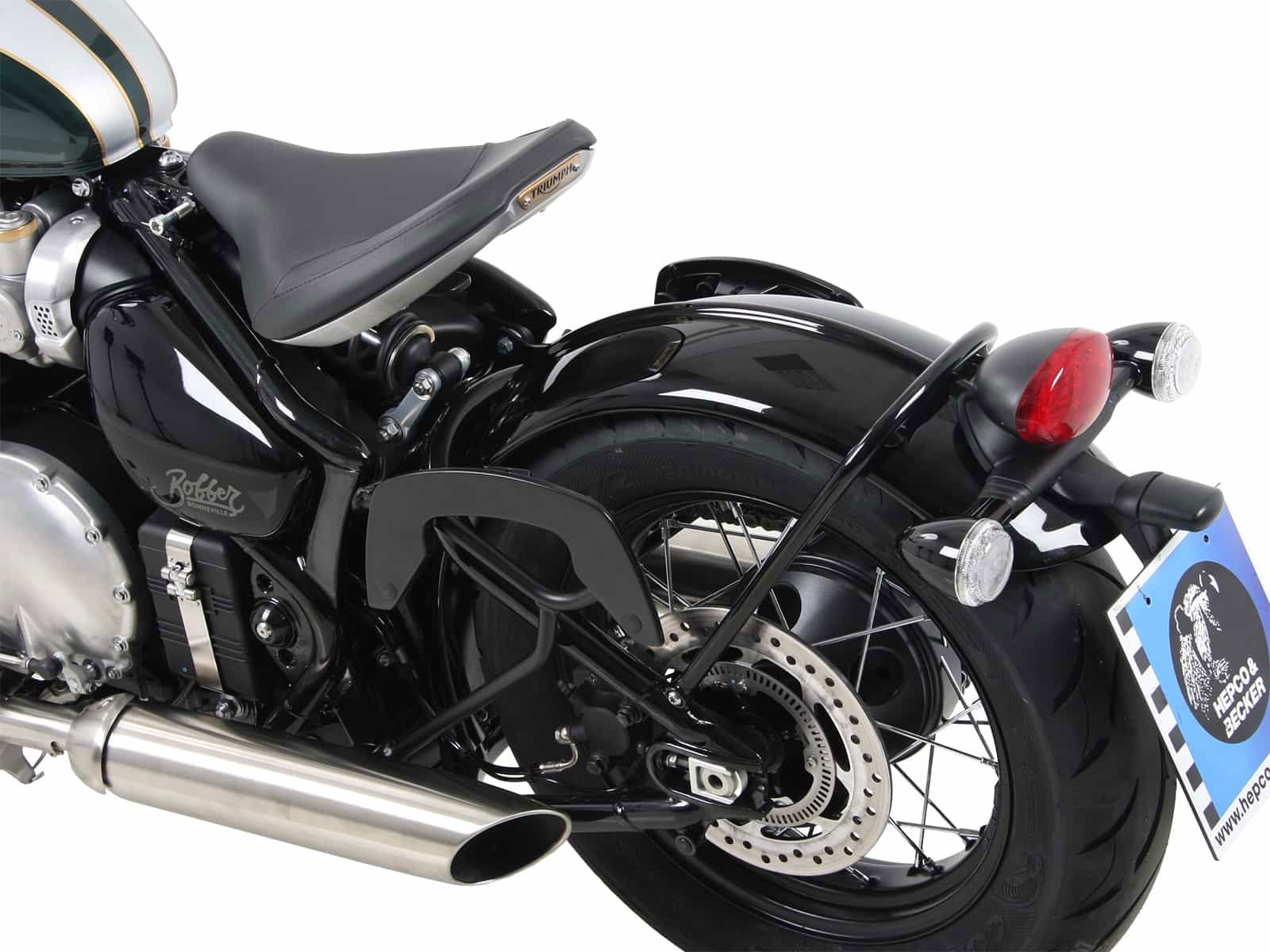 Hepco & Becker C-Bow tassendrager set zwart voor Triumph Bonneville Bobber vanaf 2017 tot 2021