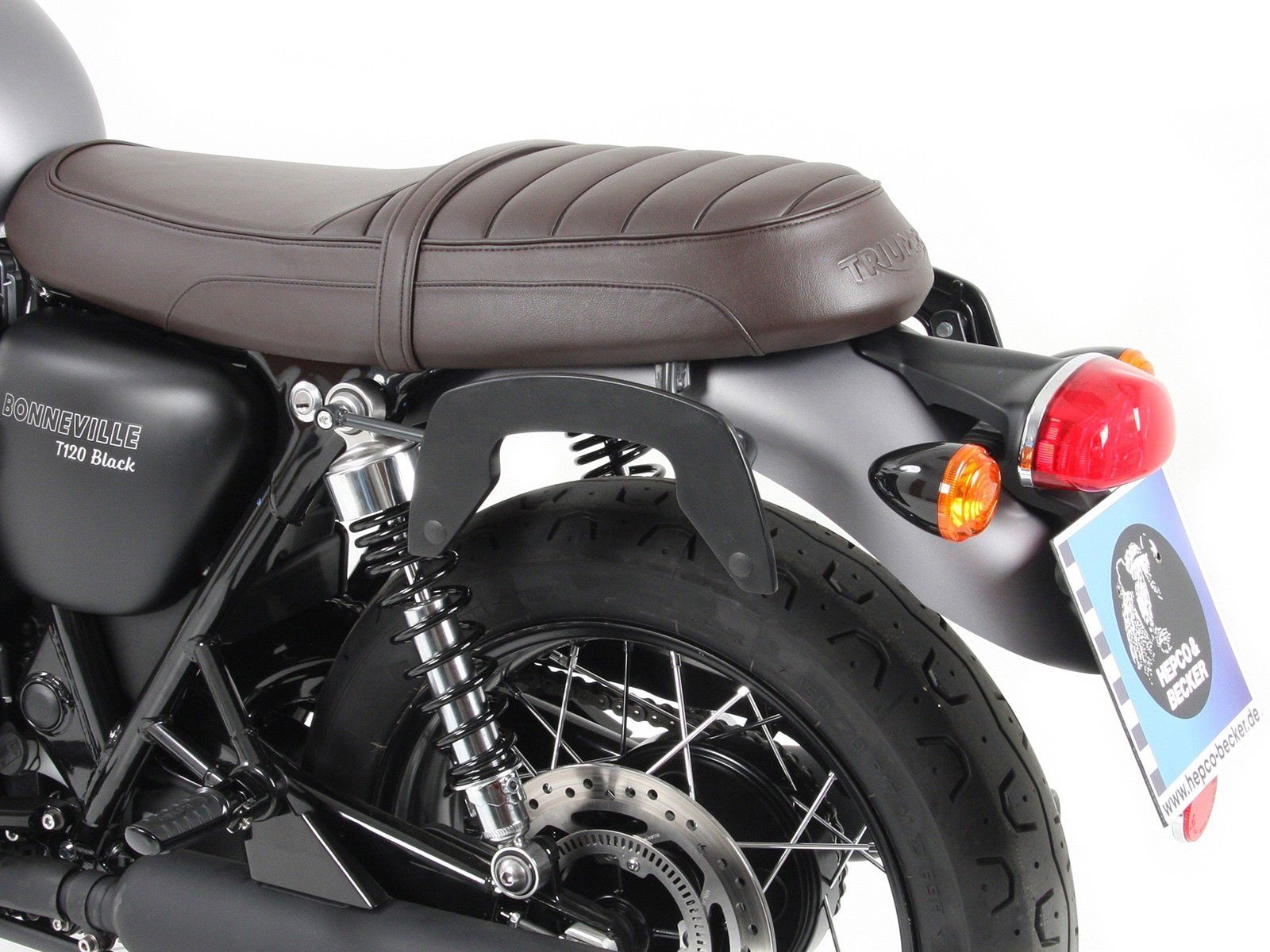 Hepco & Becker C-Bow tassendrager set zwart voor Triumph Bonneville T100/ Black vanaf 2017