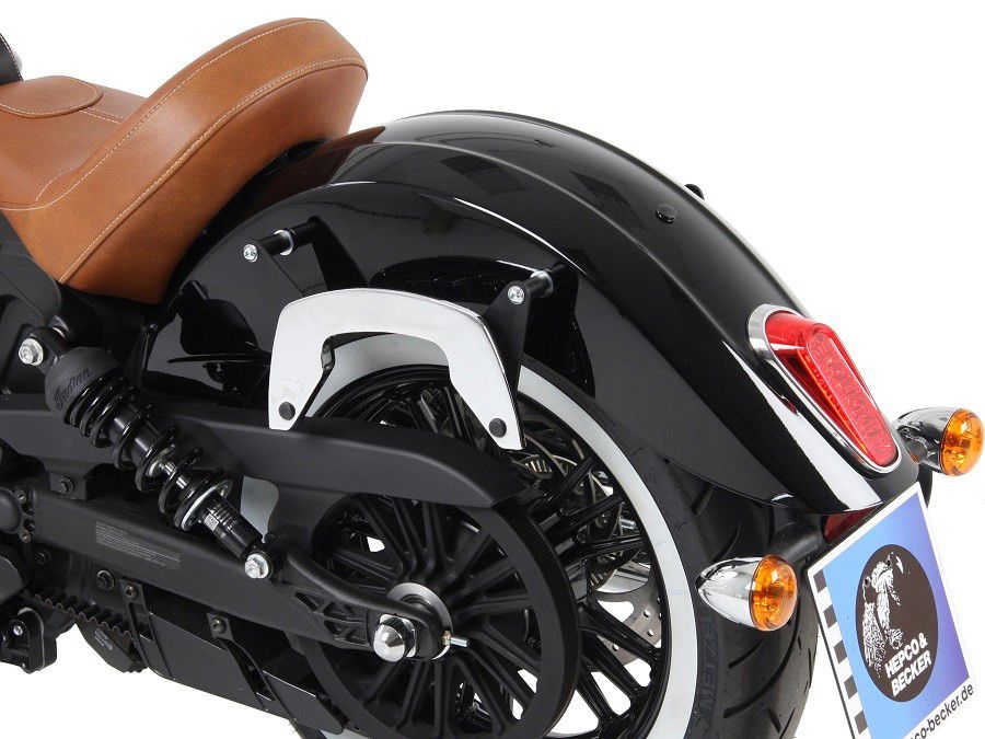 Hepco & Becker C-Bow tassendrager set chroom voor Indian Scout / Sixty vanaf 2015