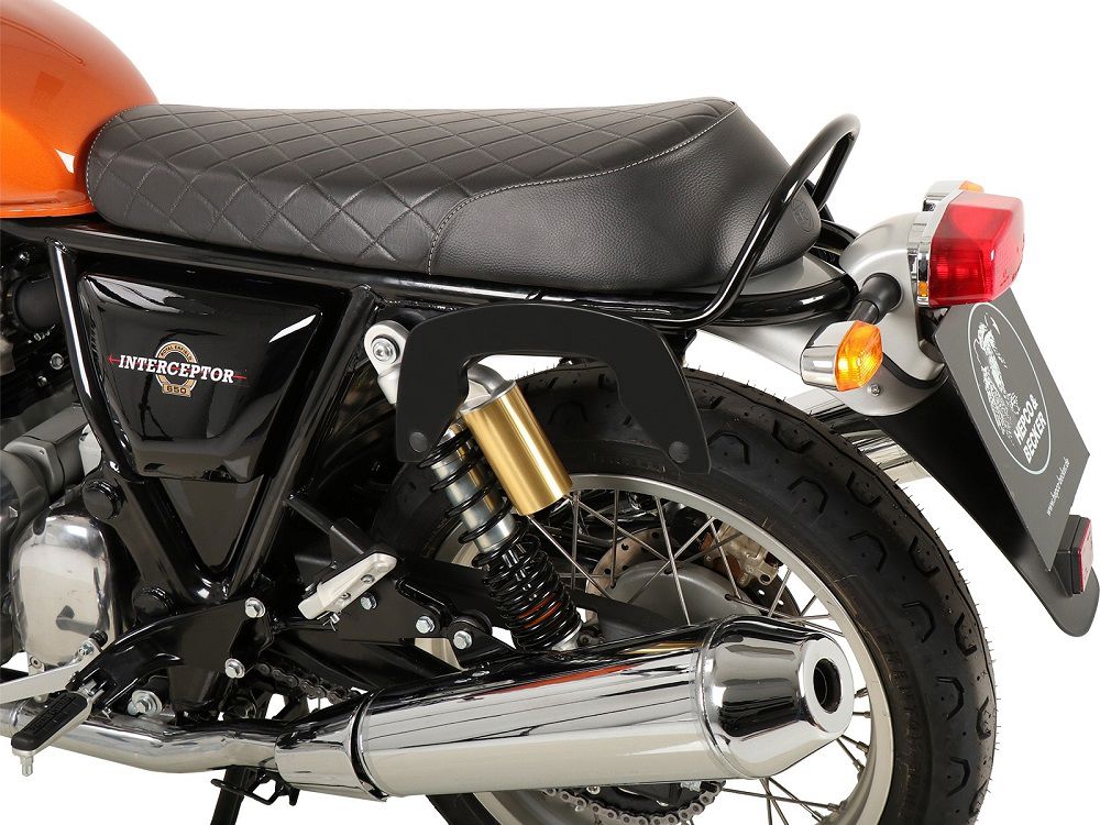 Hepco & Becker C-Bow tassendrager set zwart voor Royal Enfield Interceptor modellen vanaf 2018 tot 2021