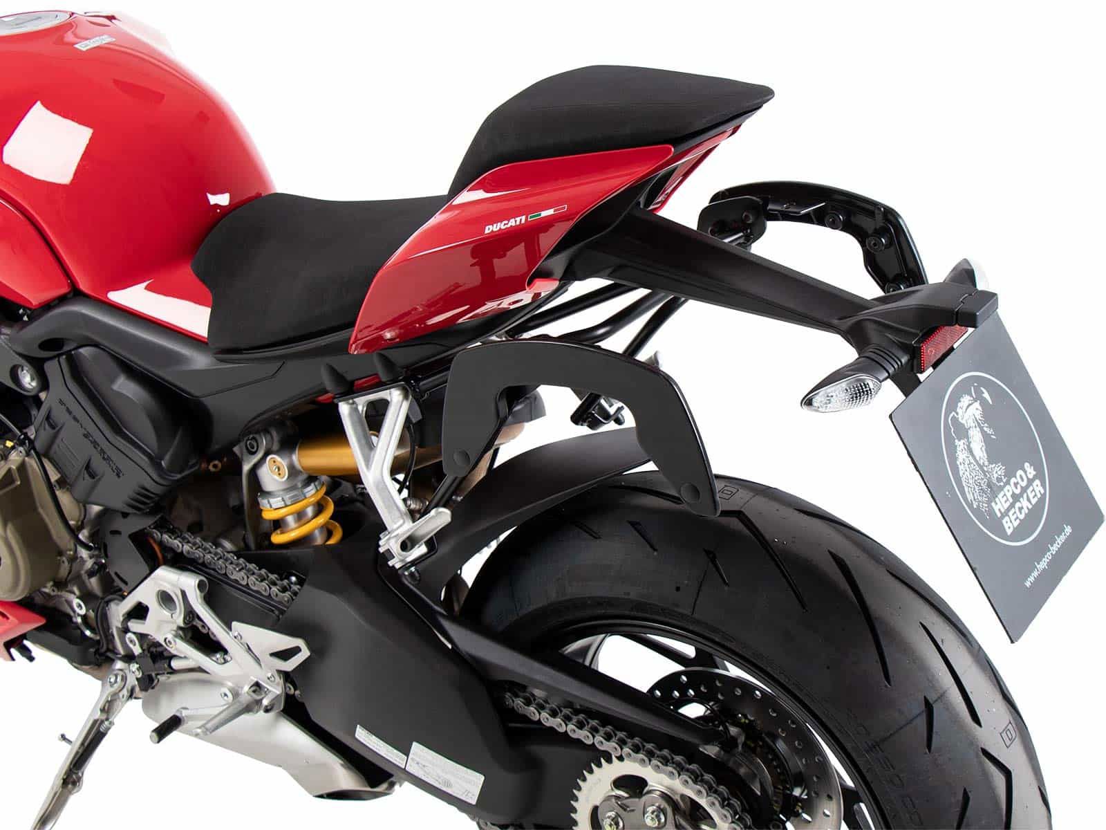 Hepco & Becker C-Bow tassendrager set zwart voor Ducati Streetfighter V4 / S vanaf 2020