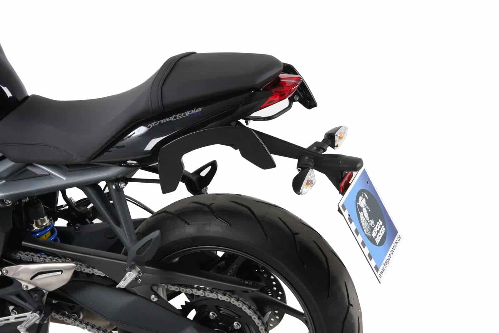 Hepco & Becker C-Bow tassendrager set zwart voor Triumph STREET TRIPLE 675/R vanaf 2007 tot 2012