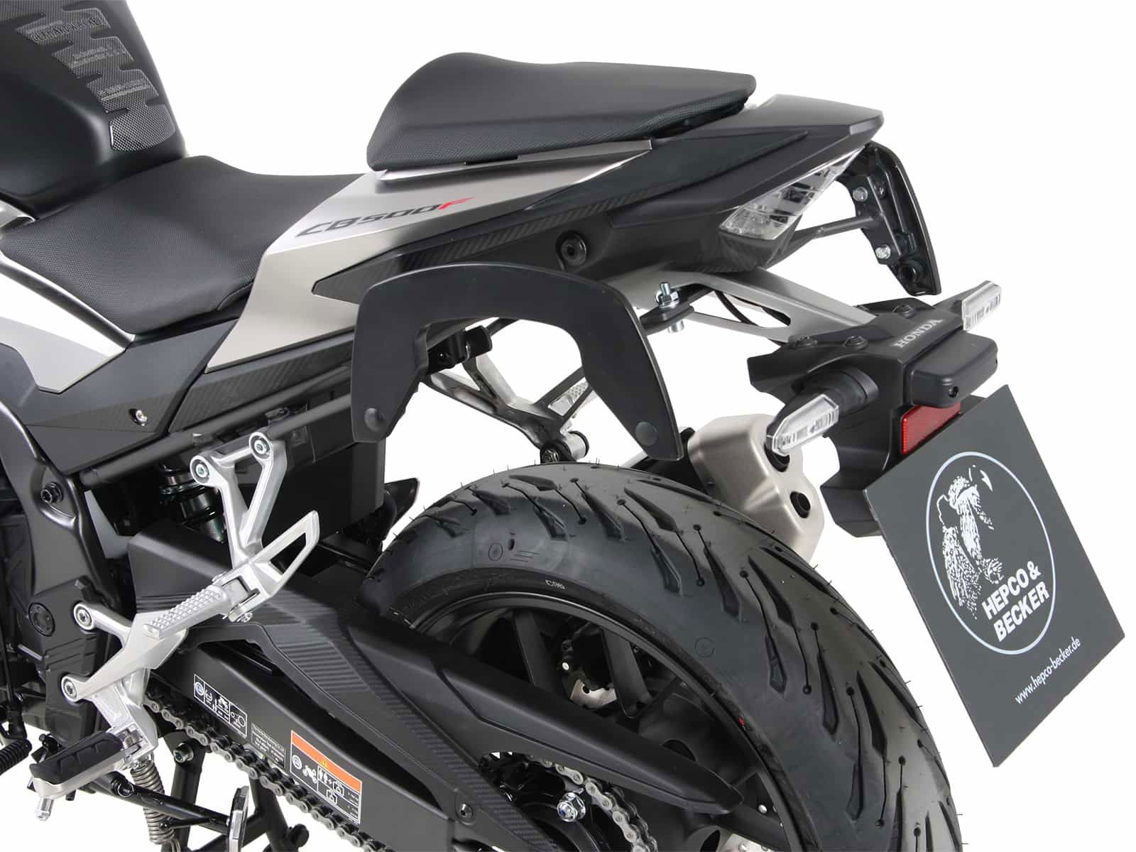 Hepco & Becker C-Bow tassendrager set antraciet voor Honda CB500F vanaf 2019 tot 2023