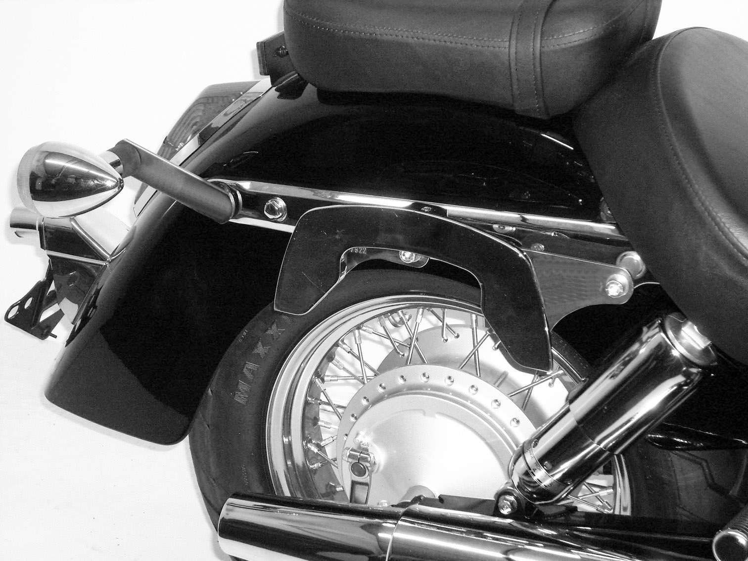 Hepco & Becker C-Bow custom tassendrager set chroom voor Honda VT750C Shadow vanaf 2008 tot 2009