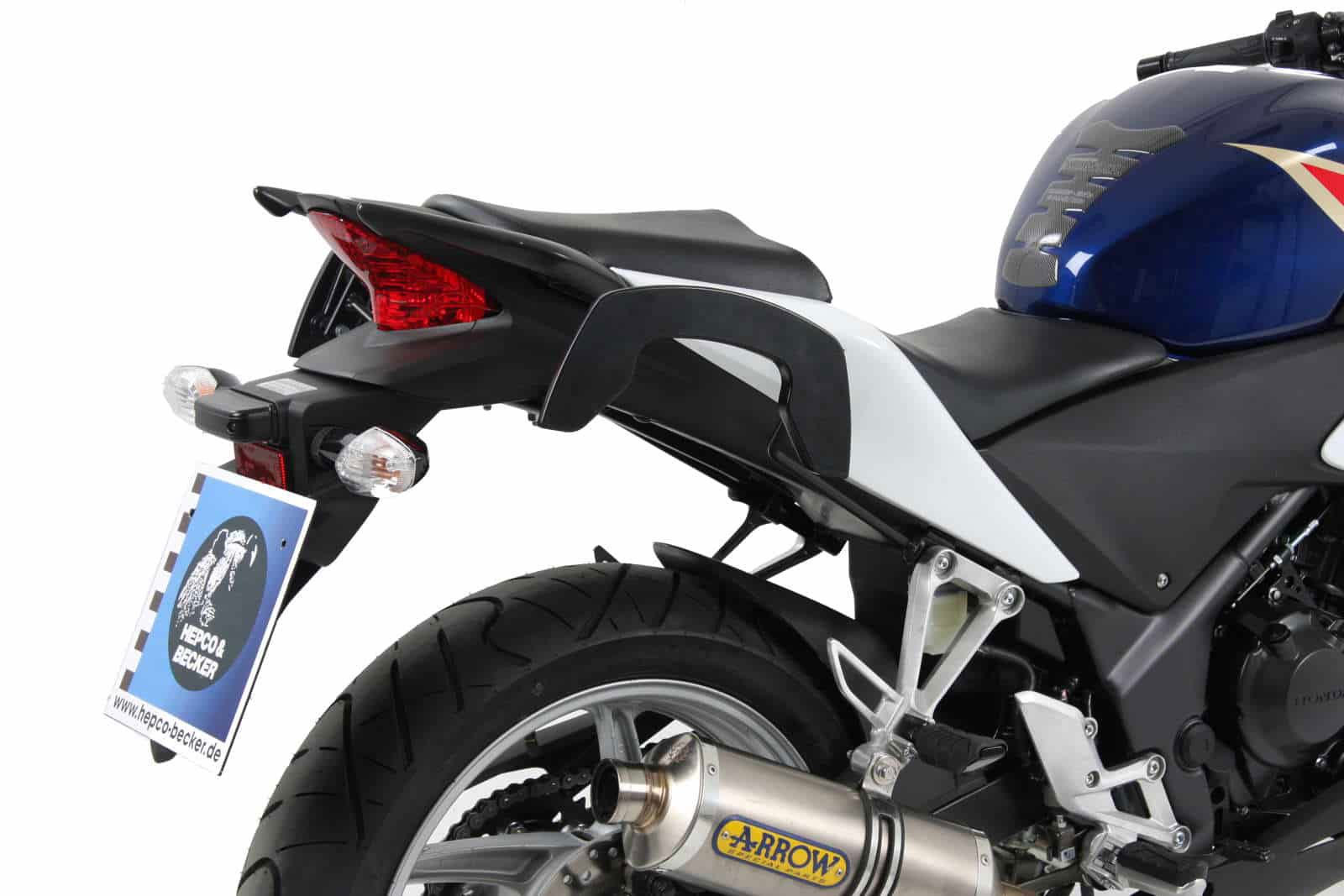 Hepco & Becker C-Bow tassendrager set zwart voor Honda CBR250R vanaf 2011 tot 2016