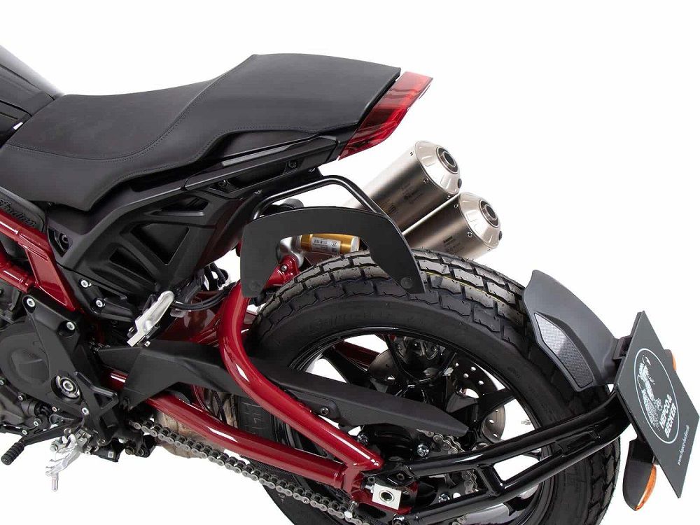 Hepco & Becker C-Bow tassendrager set LINKS zwart voor Indian FTR / S / R Carbon / Rally vanaf 2019
