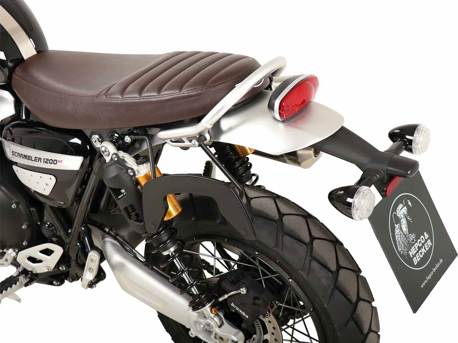 Hepco & Becker C-Bow tassendrager set LINKS zwart voor Triumph Scrambler 1200 XC vanaf 2019