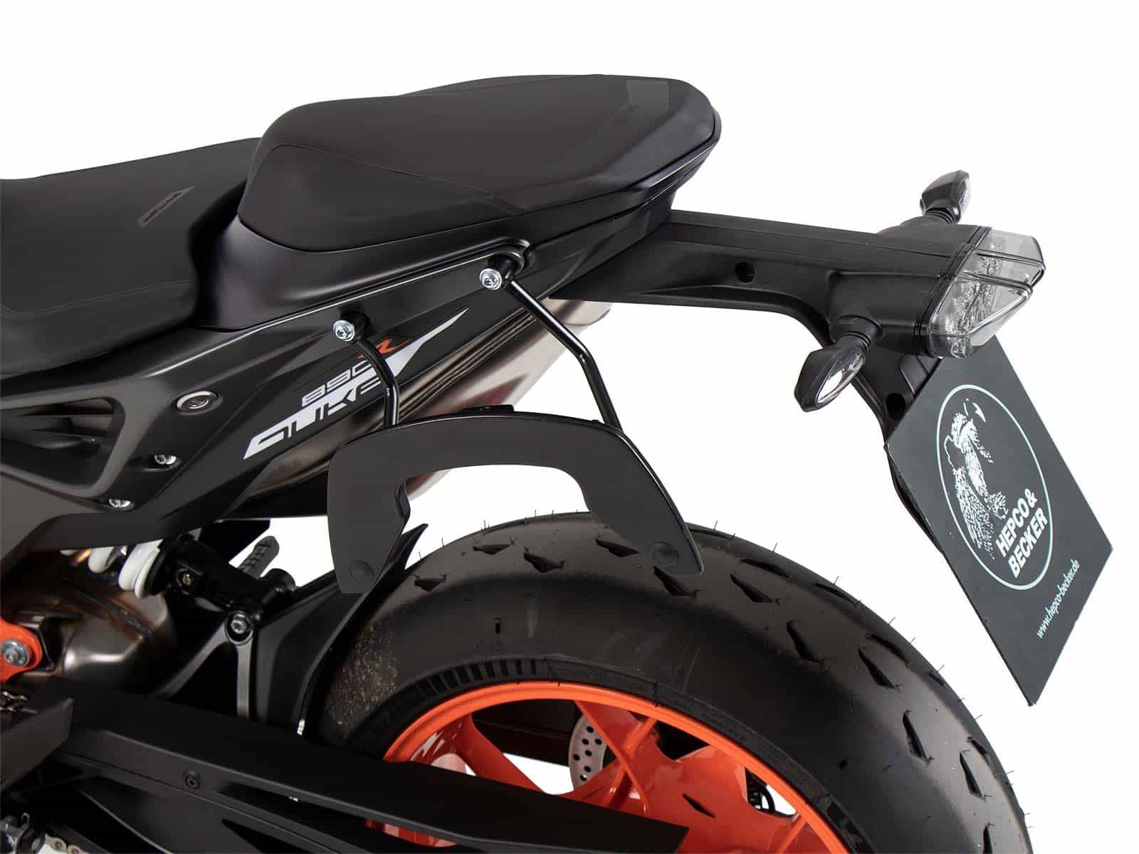 Hepco & Becker C-Bow tassendrager set LINKS zwart voor KTM Duke 890 vanaf 2020