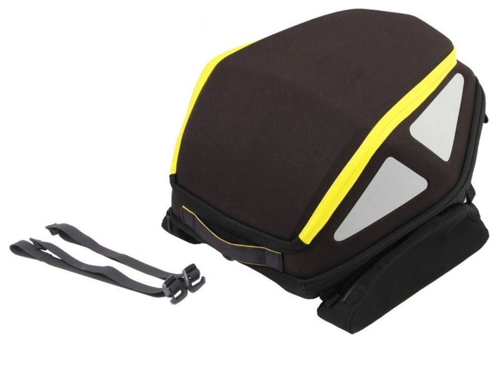 Hepco&Becker Rear bag Royster geel met spanbanden