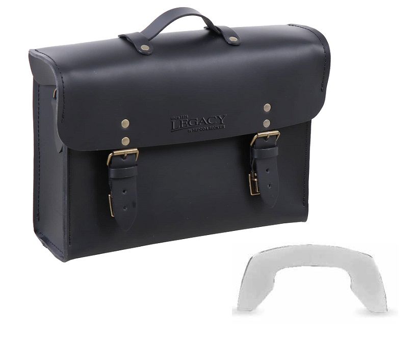 Hepco&Becker Legacy lederen aktetas zwart C-BOW