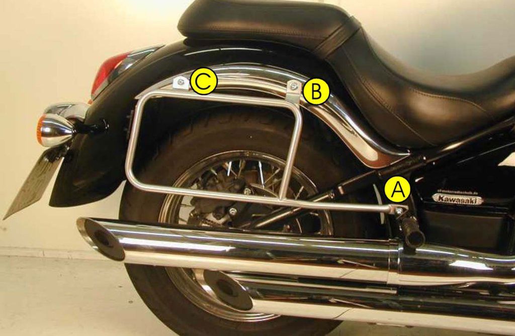 Hepco&Becker Topdrager chroom voor Kawasaki VN1500SE vanaf 1993