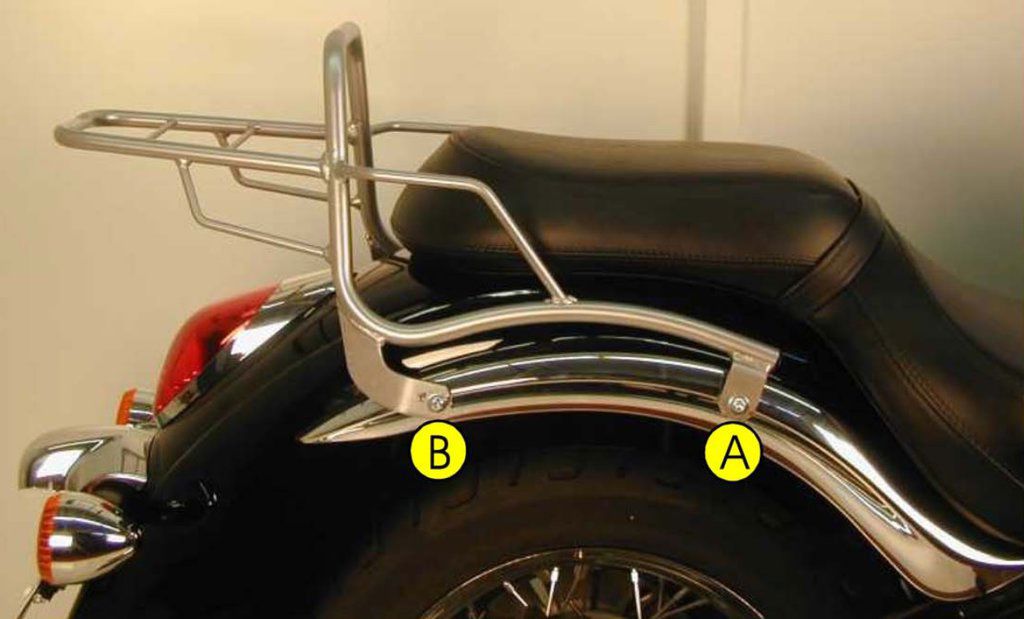 Hepco&Becker Topdrager zwart voor Kawasaki VN900 CUSTOM/ CLASSIC vanaf 2006