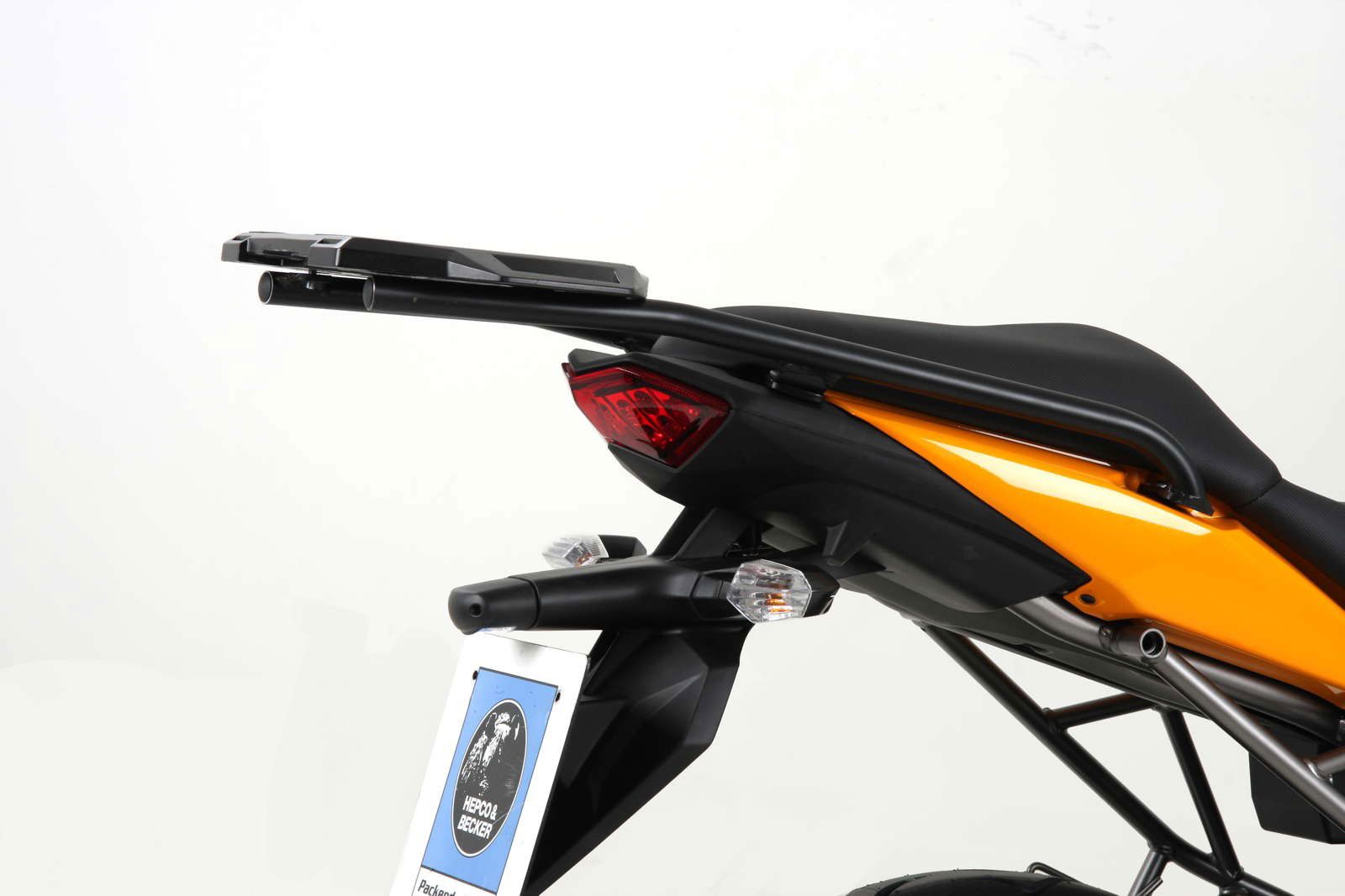 Hepco&Becker Topdrager Alurack zwart voor Kawasaki VERSYS 650 vanaf 2010 tot 2014