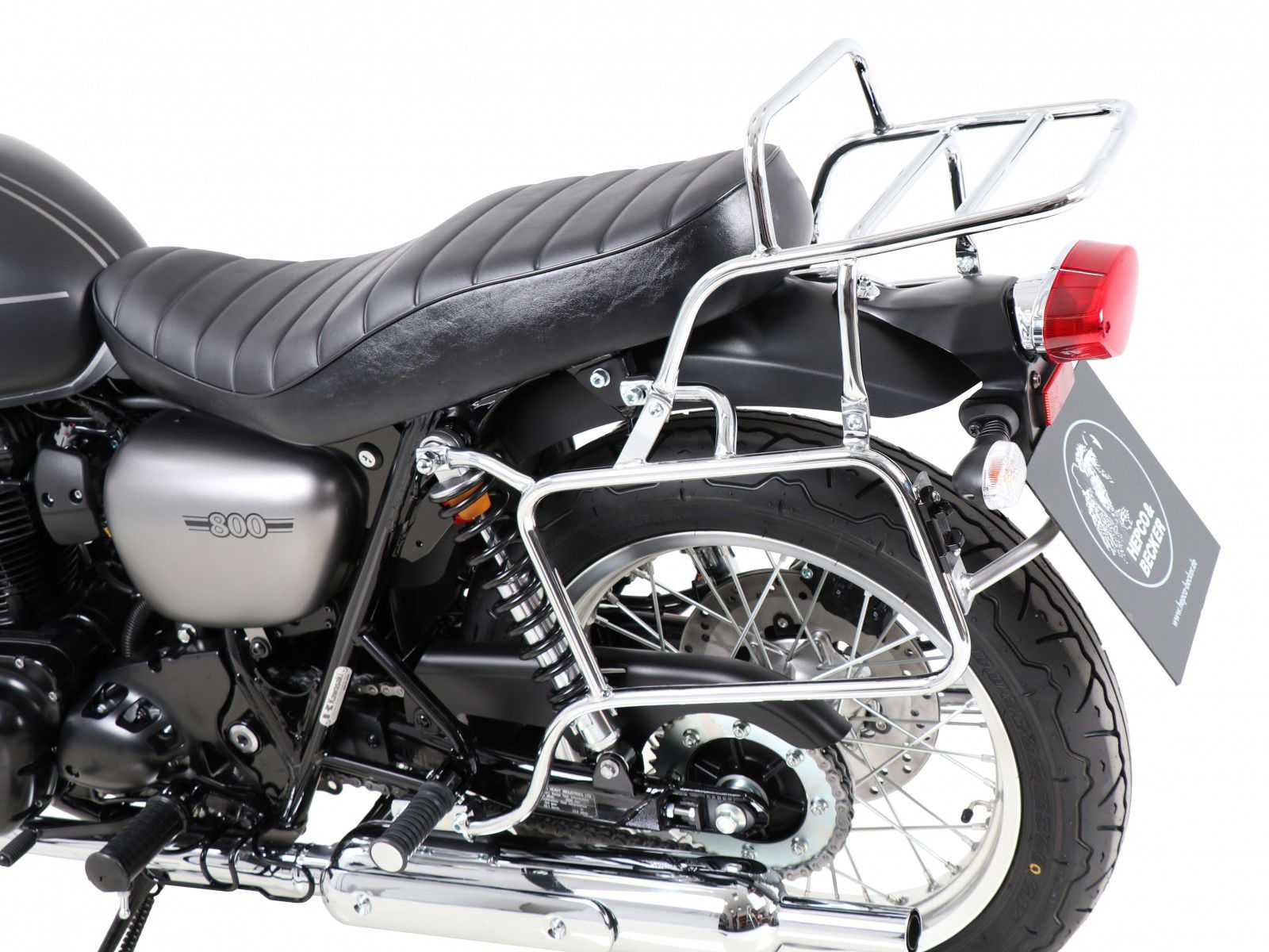 Hepco & Becker Kofferrek zwart Kawasaki W800 Street/Cafe vanaf 2019