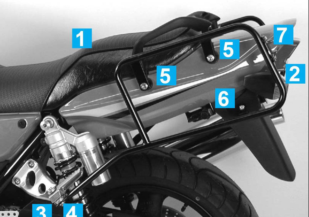 Hepco&Becker Topdrager chroom voor Kawasaki VN800 CLASSIC vanaf 2000