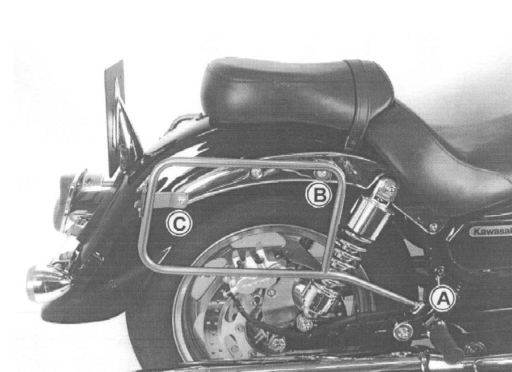Hepco & Becker Topdrager zwart voor Kawasaki ZZR1200 vanaf 2002