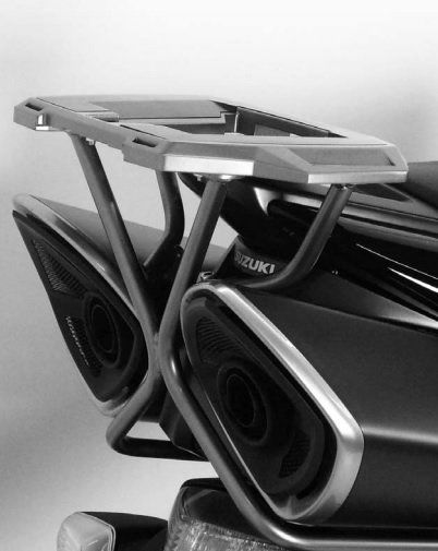 Hepco&Becker Topdrager Alurack zwart voor Suzuki BKing vanaf 2007 tot 2012