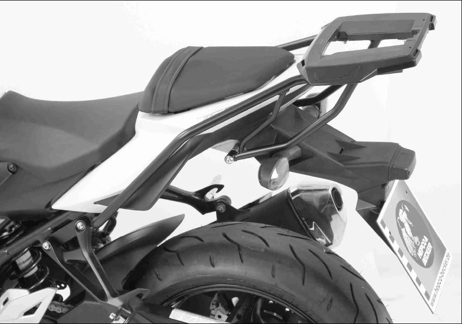 Hepco&Becker Topdrager Alurack zwart voor Suzuki GSR750 vanaf 2011