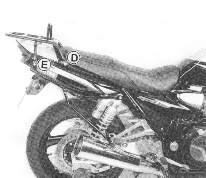 Hepco & Becker Topdrager zwart voor Yamaha XJR1200 / 1300 / SP 2003