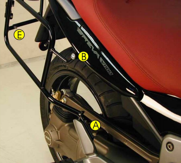 Hepco&Becker Topdrager chroom voor Moto Guzzi NEVADA CLASSIC 750 i.e. vanaf 2004