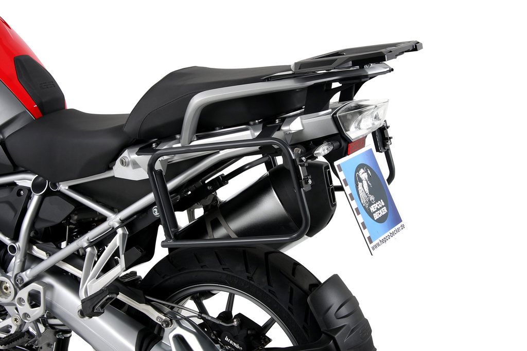 Hepco&Becker Topdrager Alurack zwart voor BMW R1200GS LC Adventure vanaf 2014 tot 2018