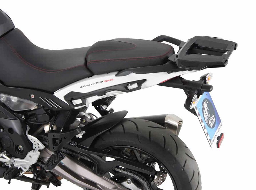 Hepco&Becker Topdrager Alurack zwart voor Aprilia Caponord 1200 vanaf 2013 tot 2016