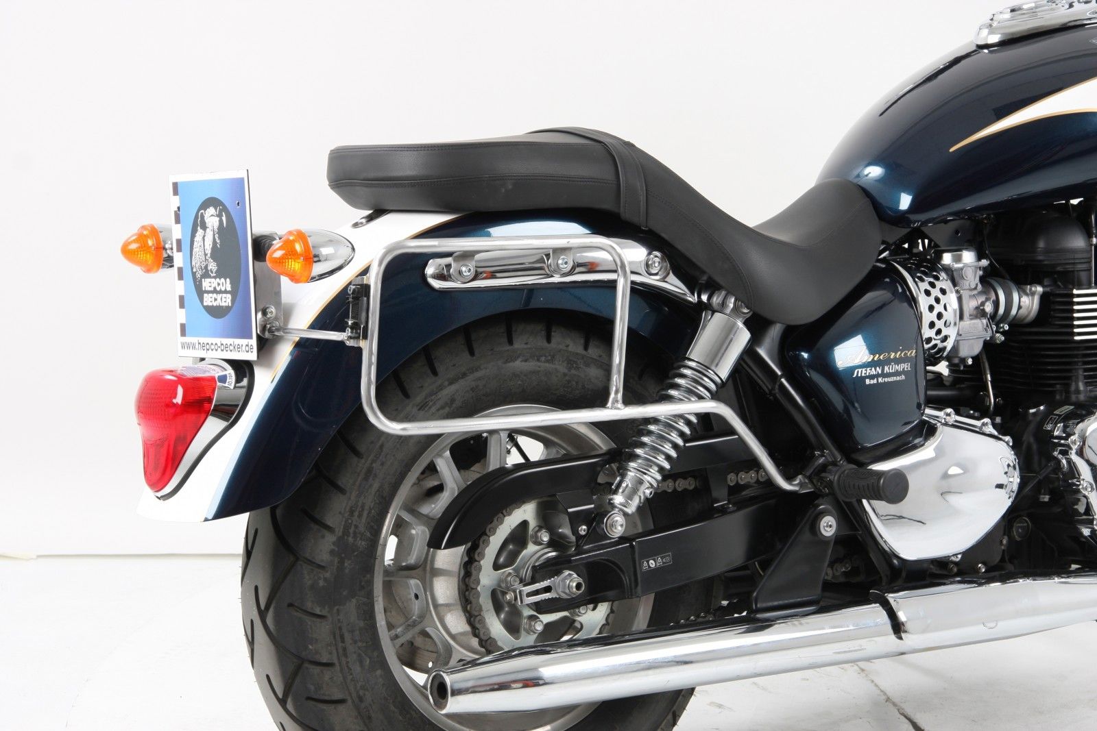 Hepco & Becker Kofferrek chroom Triumph BONNEVILLE AMERICA/ SPEEDMASTER vanaf 2011 tot 2017