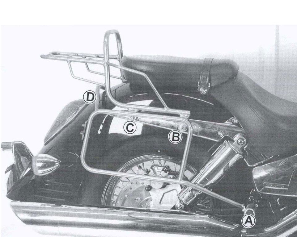 Hepco & Becker Topdrager zwart voor Honda CB900F vanaf 2002