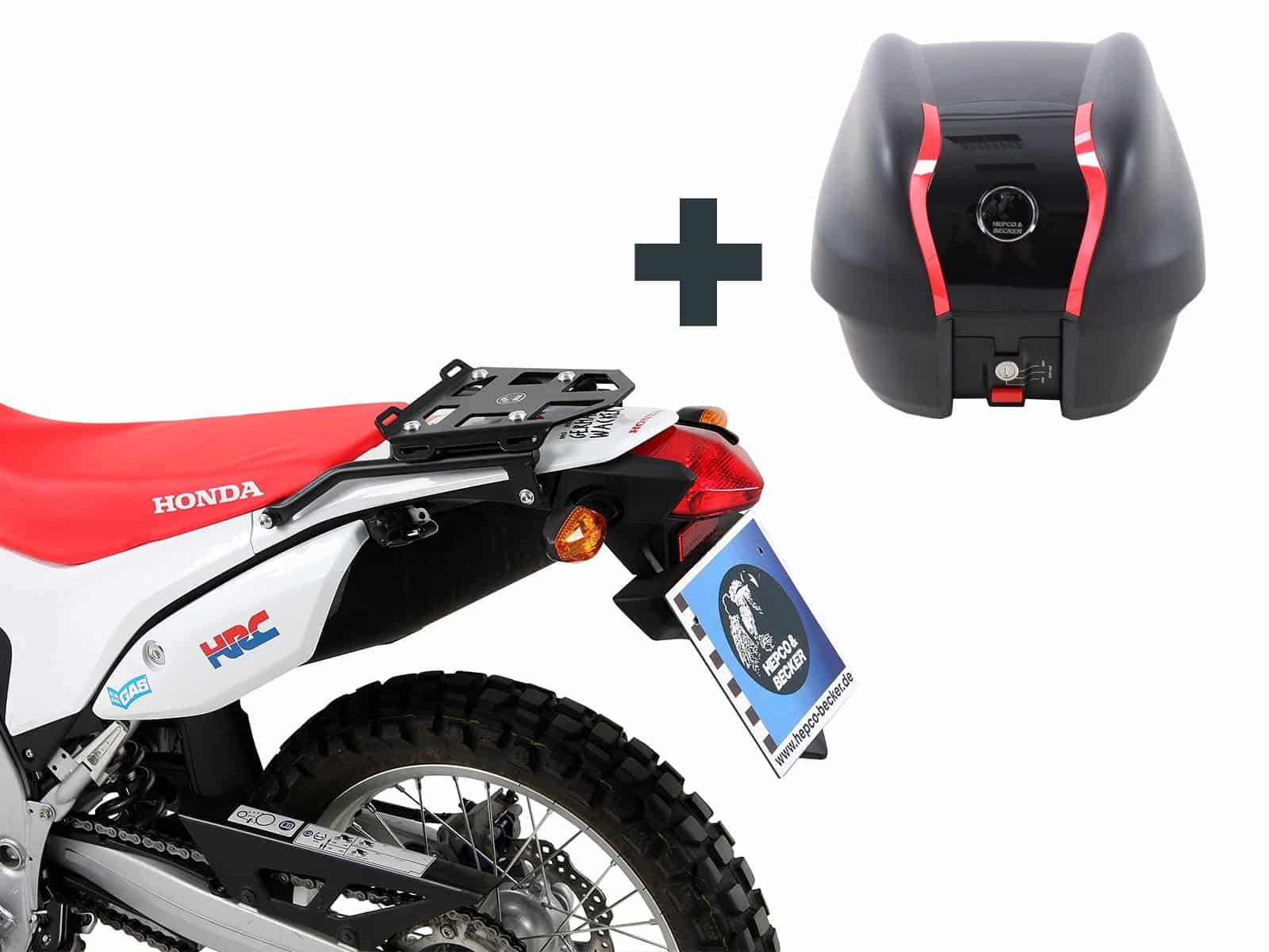 Hepco&Becker Topdrager Minirack zwart voor Honda CRF250L vanaf 2012/ Rally vanaf 2017 tot 2021 inclusief TC30 journey