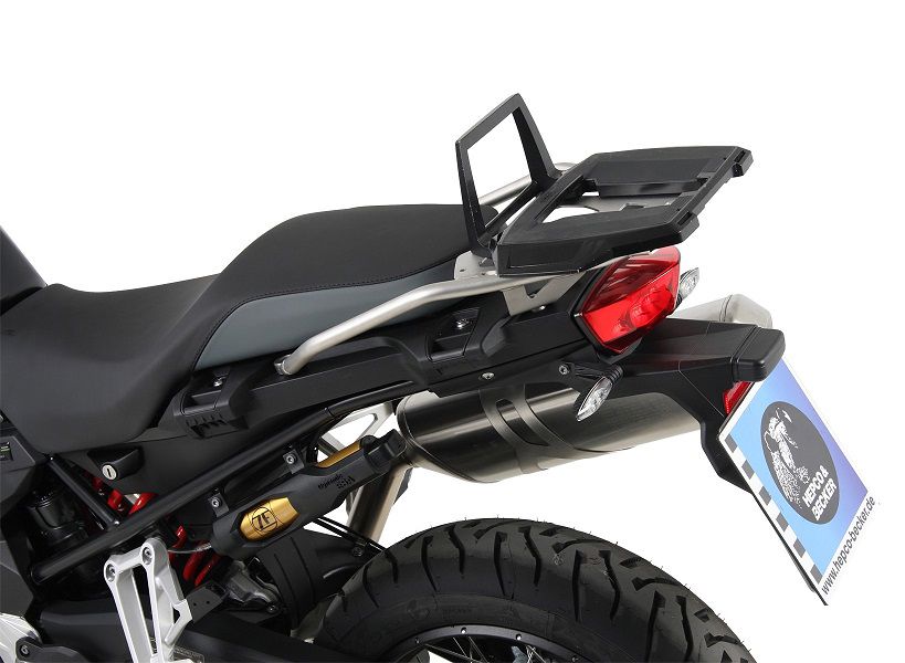 Hepco&Becker Topdrager Alurack zwart voor BMW F800GS vanaf 2024 (voor op orig. RVS rek)
