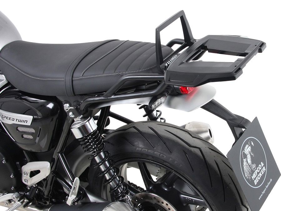 Hepco&Becker Topdrager Alurack zwart voor Triumph Speed Twin vanaf 2019