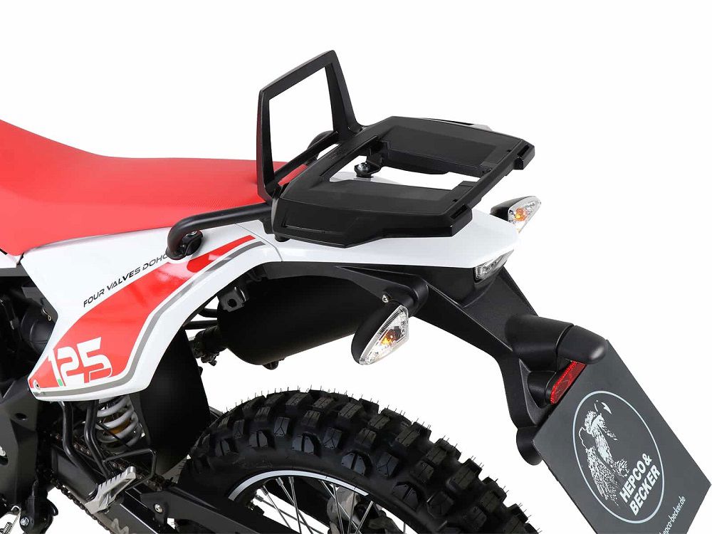 Hepco&Becker Topdrager Alurack zwart voor Mondial SMX125 i Enduro/ Supermoto CBS vanaf 2019