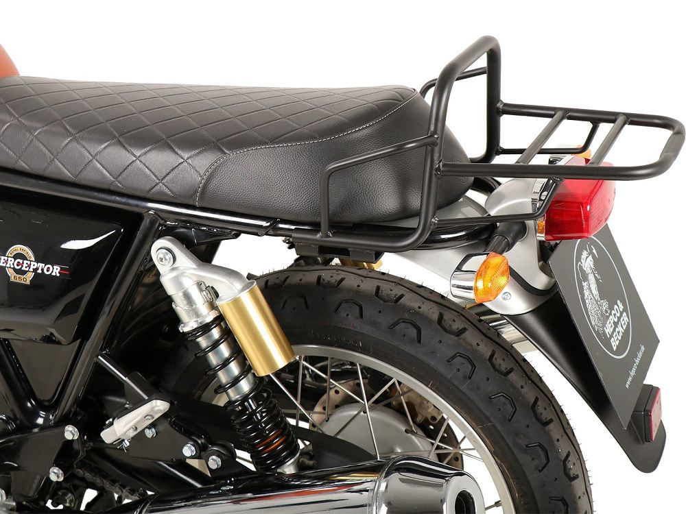 Hepco&Becker Topdrager ''Tube Rack'' zwart voor Royal Enfield Interceptor 650 vanaf 2018