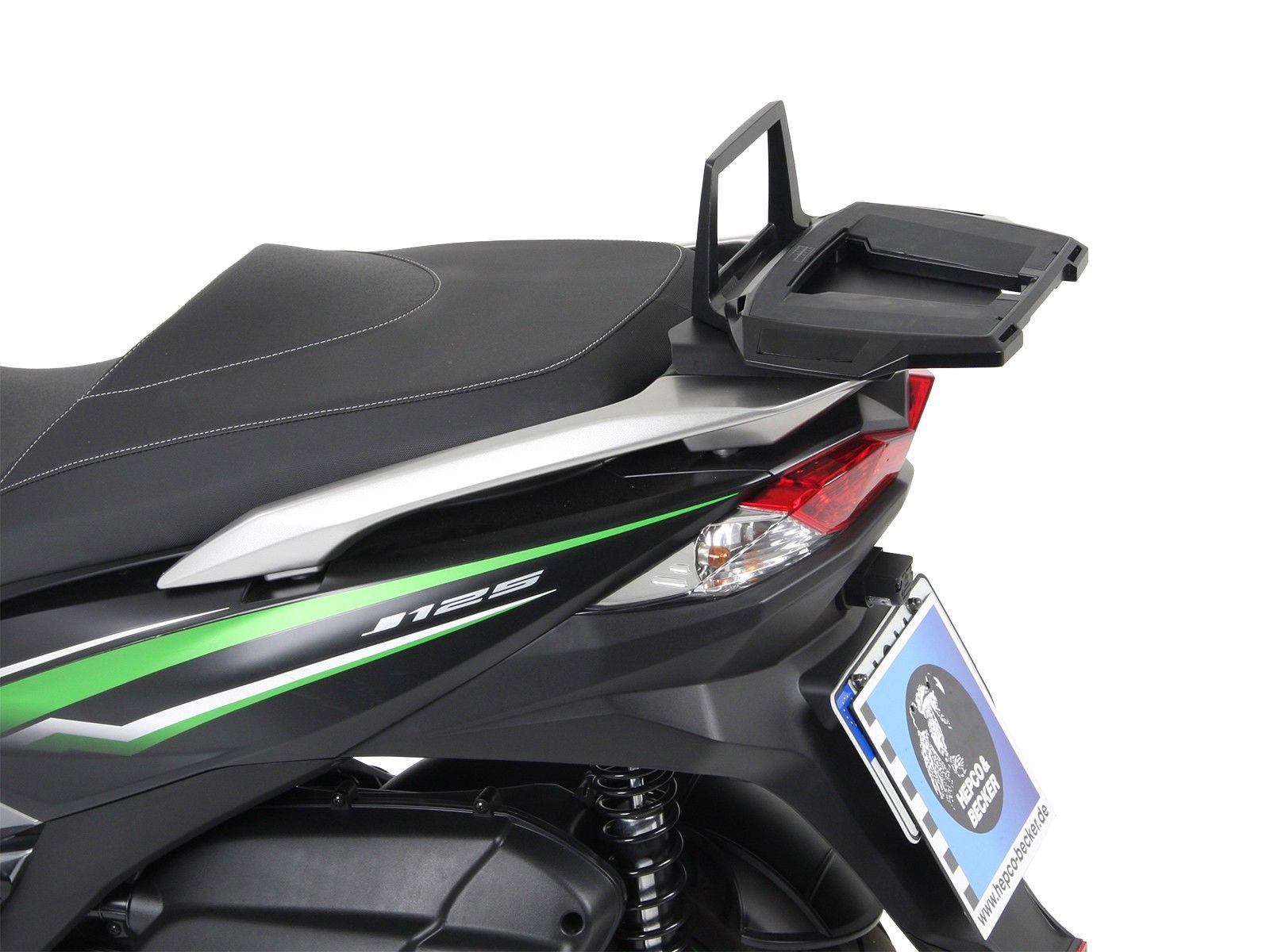 Hepco&Becker Topdrager Alurack zwart voor Kawasaki J125 vanaf 2016/ J300 vanaf 2014