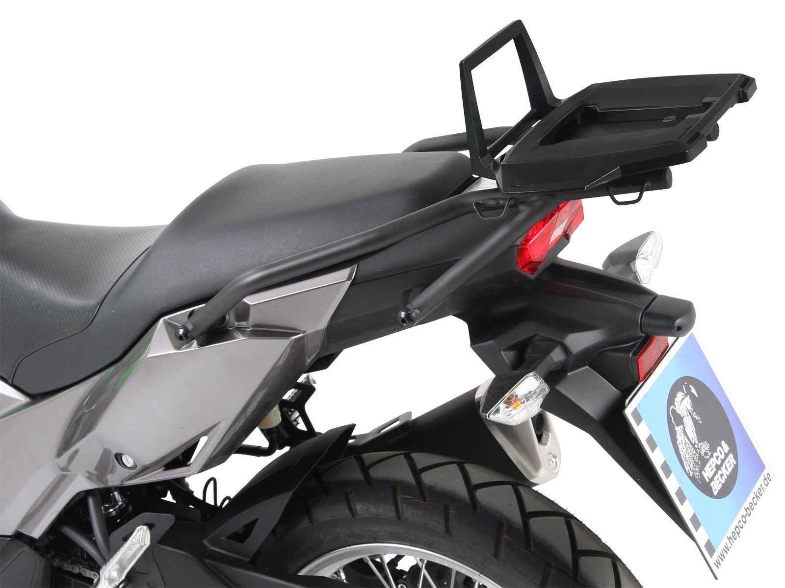 Hepco&Becker Topdrager Alurack zwart voor Kawasaki VERSYS X300 vanaf 2017