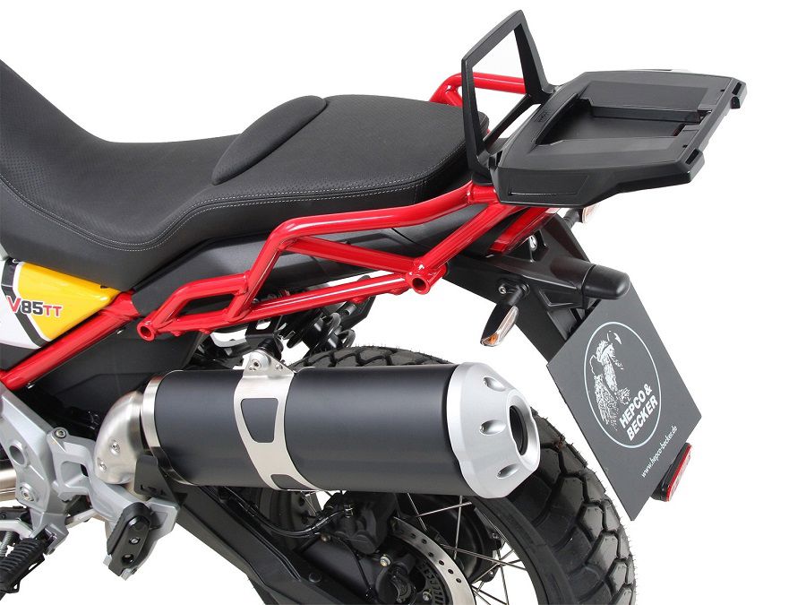 Hepco&Becker Topdrager Alurack zwart voor Moto Guzzi V85TT vanaf 2023